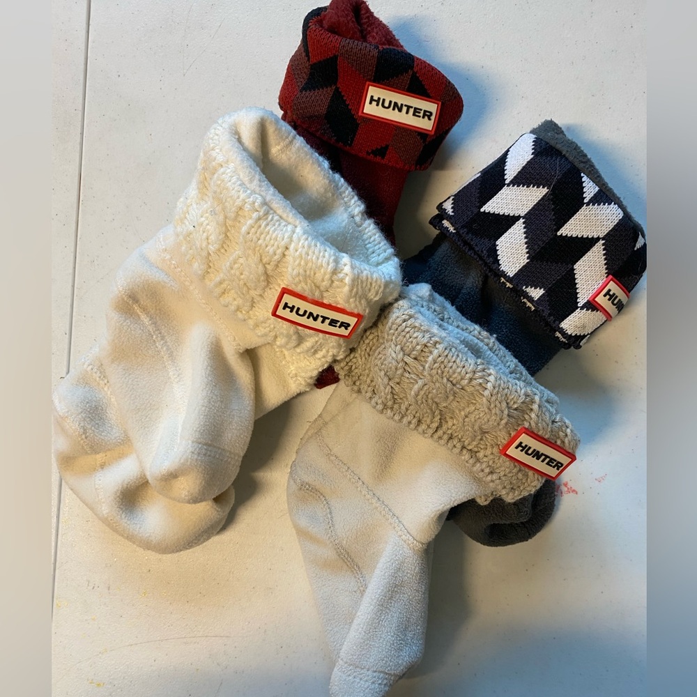 4 pairs of Hunter Rainboots socks